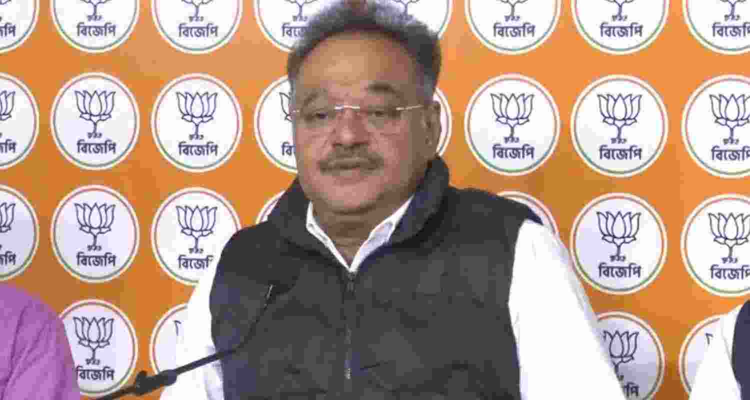 BJP state president Samik Bhattacharya 