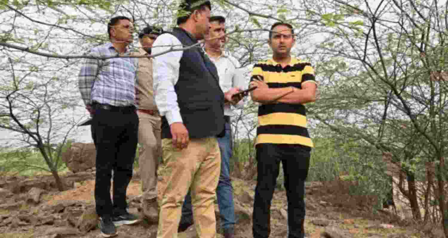 Forest department officials survey land for 'Sindoor Van'