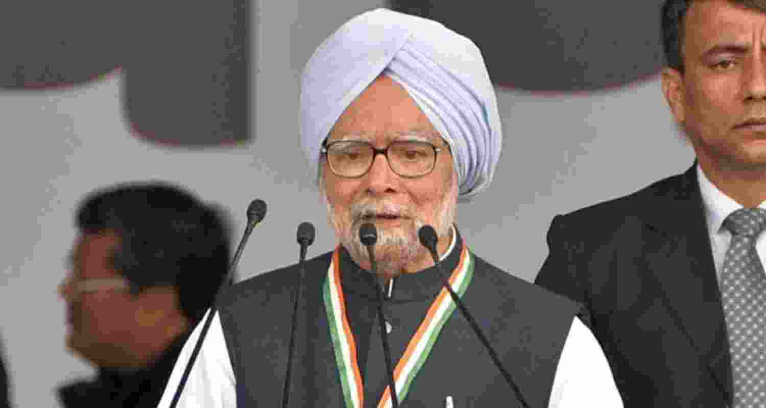  A file photograph of former Prime Minister Manmohan Singh