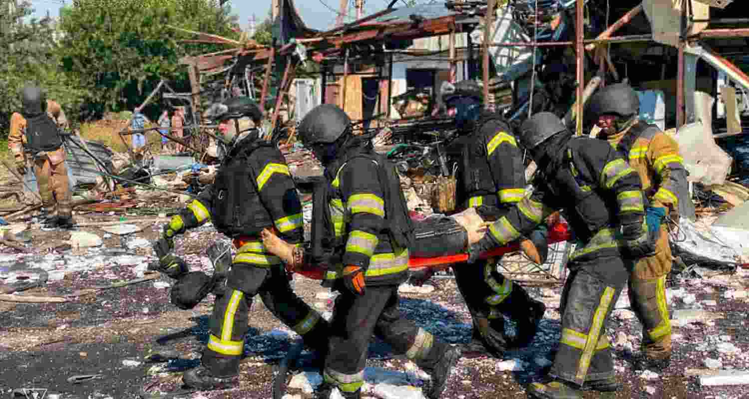 Russia-Ukraine war: Zelenskyy says 10 people were killed in a Russian strike on a busy intersection in Ukraine's Kharkiv region.