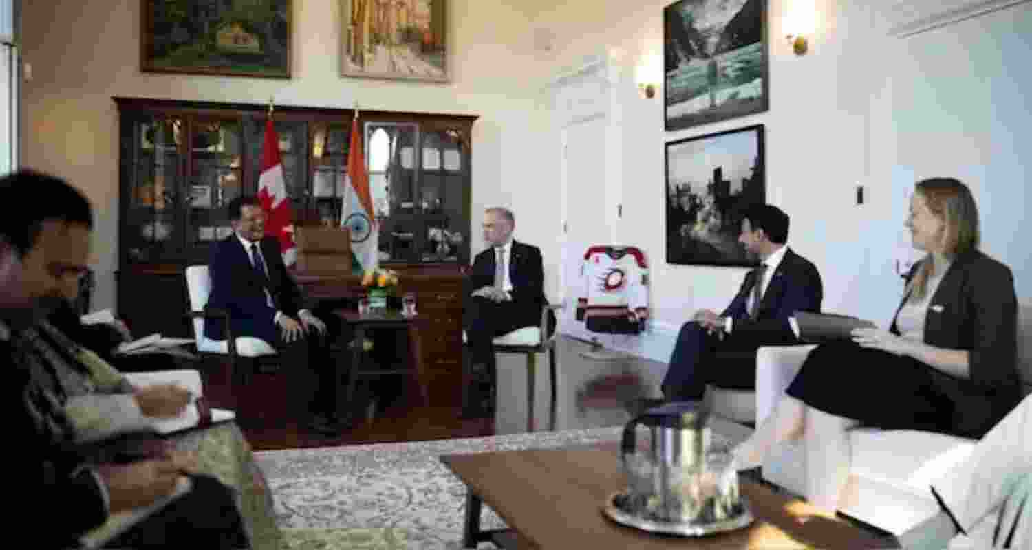 Canadian Prime Minister Mark Carney and minister Maninder Sidhu welcome India’s Commerce and Industry Minister Piyush Goyal as Ottawa hosts India’s largest-ever outbound business delegation to any country.