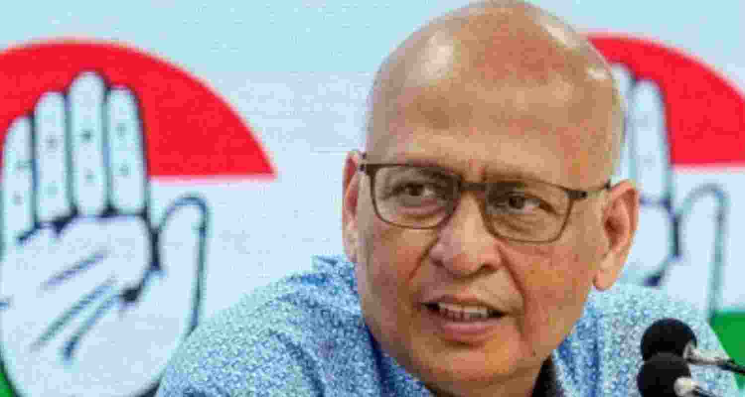 Abhishek Singhvi files nomination for RS by-poll from Telangana
