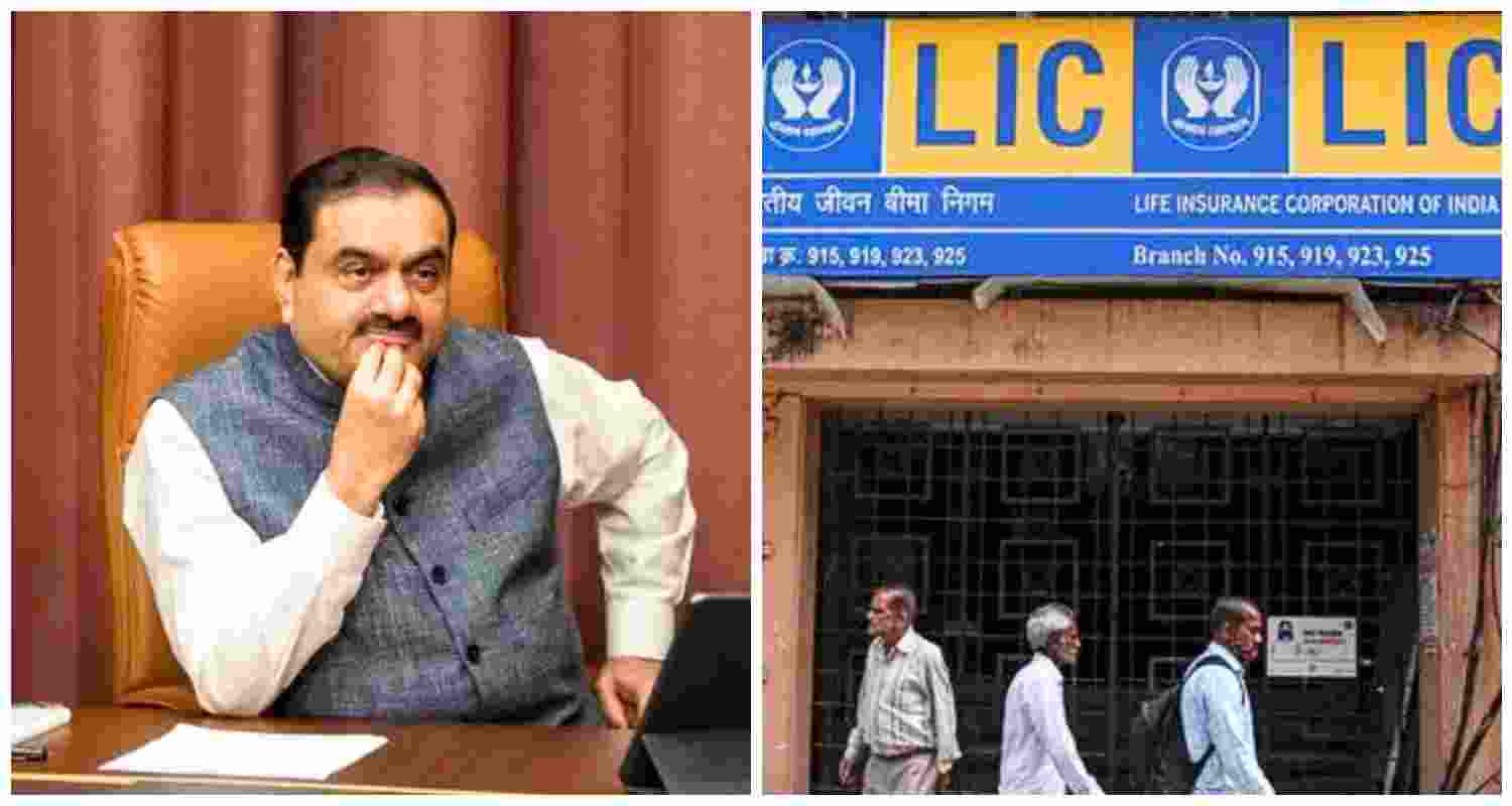 LIC's investments in Adani Group stocks suffered steep losses as shares nosedived following bribery allegations against Gautam Adani.