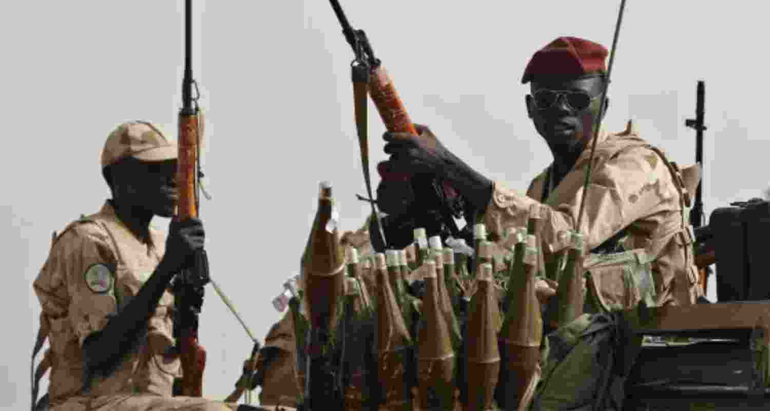 A file photograph of members of the paramilitary Rapid Support Forces.
