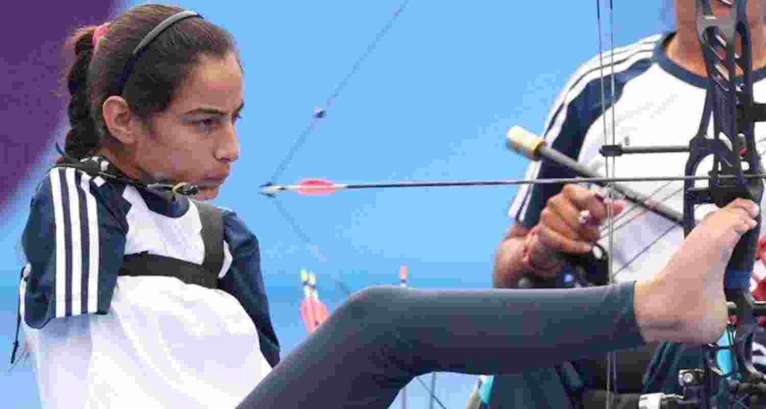 Eighteen-year-old Indian archer Sheetal Devi.