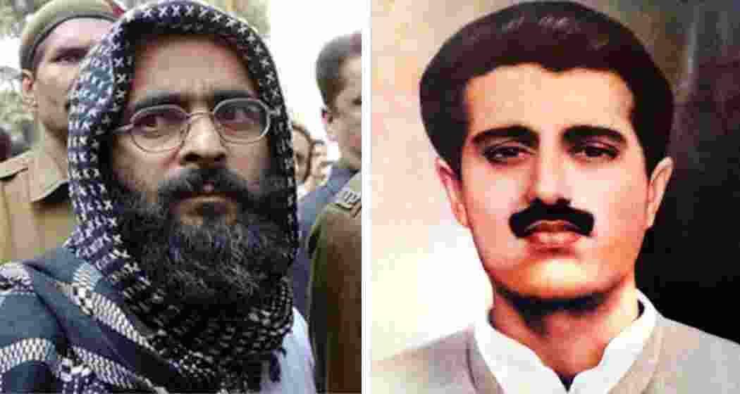 Guru (L) and Bhatt (R) died on the gallows inside Tihar Jai.