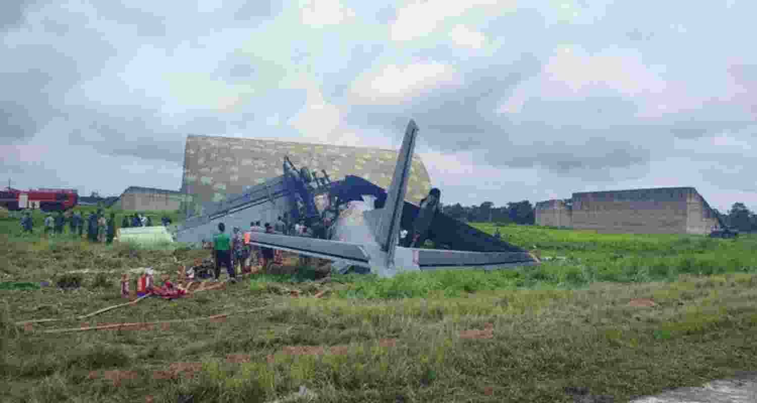 Indian Air Force jet crashes at Assam airbase 