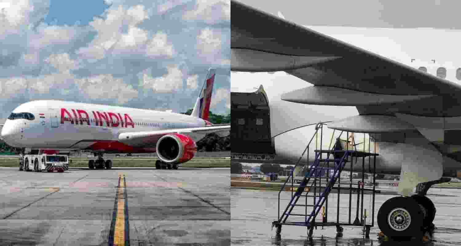 The incident occurred at 4.40 pm during a spell of rain and gusty winds that swept through the capital on Sunday afternoon, disrupting airport operations and affecting flight schedules.