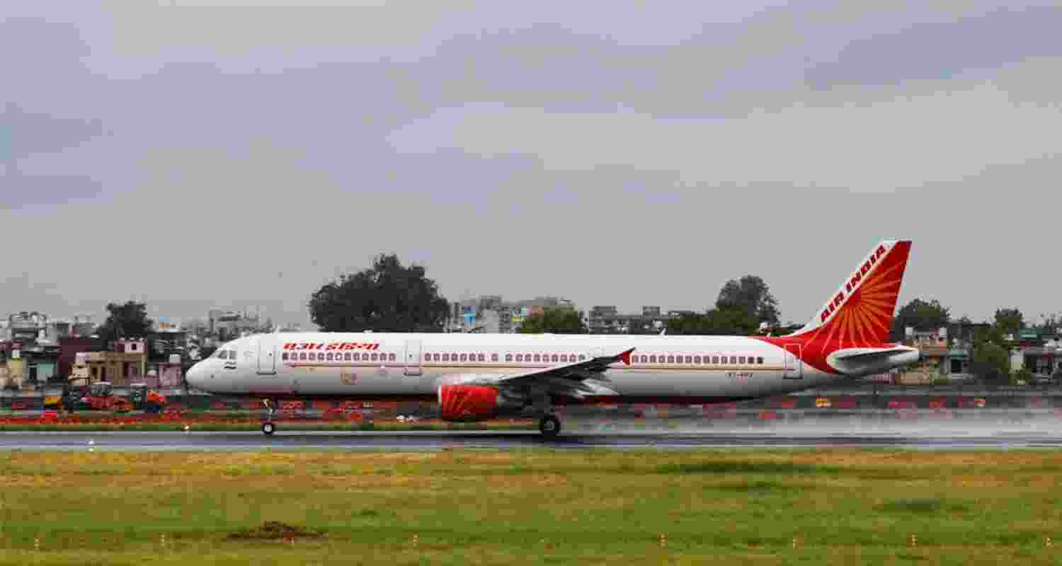 Air India flight grounded.