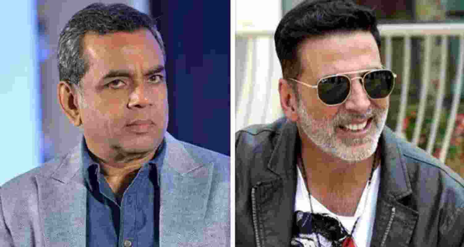 Actors Akshay Kumar and Paresh Rawal. File photos.