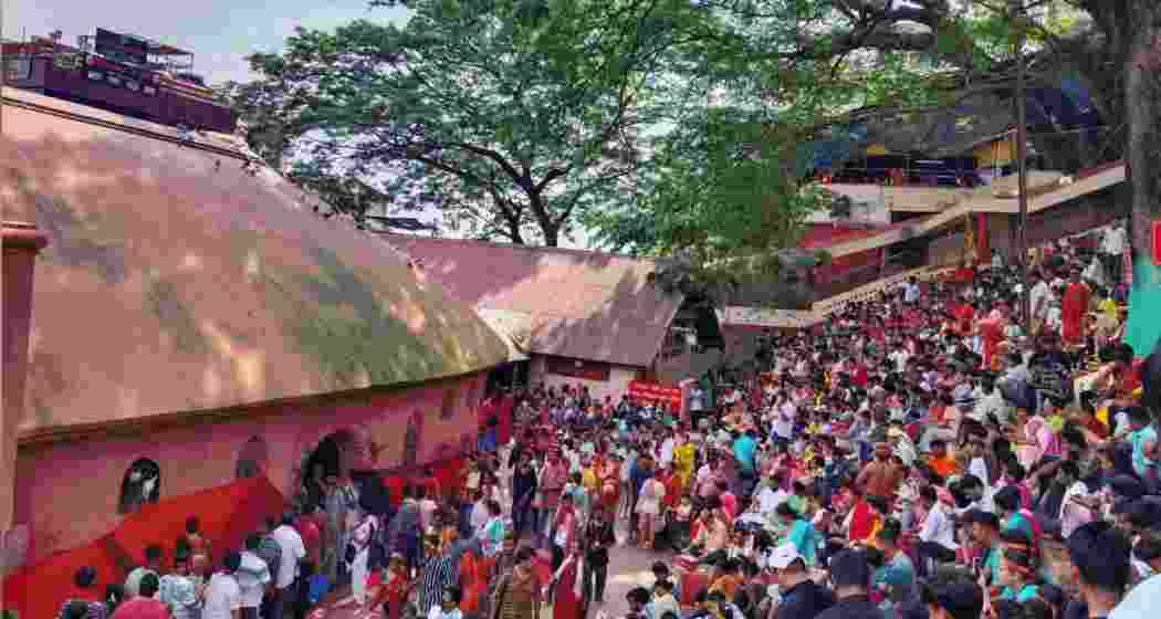 Temple Secretary Jnan Nath Sarma reports that in 2023, approximately 22 lakh devotees visited the temple, while this year the number has surged to 30 lakh.