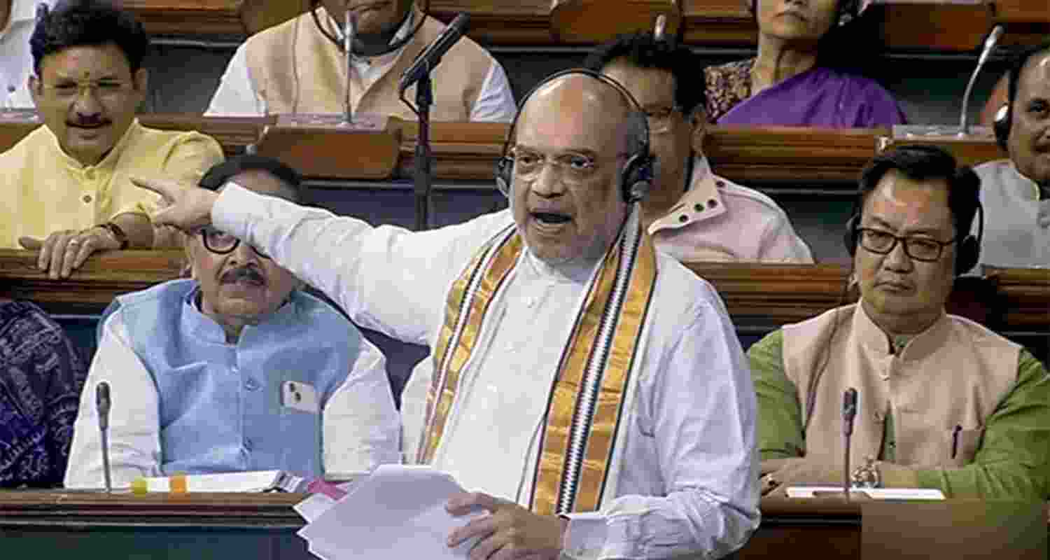 Union Home Minister Amit Shah in his speech in Rajya Sabha said that all three terrorists involved in the April 22 Pahalgam attack were eliminated by being 'shot in the head' during 'Operation Mahadev,' which took place on the outskirts of Srinagar. 