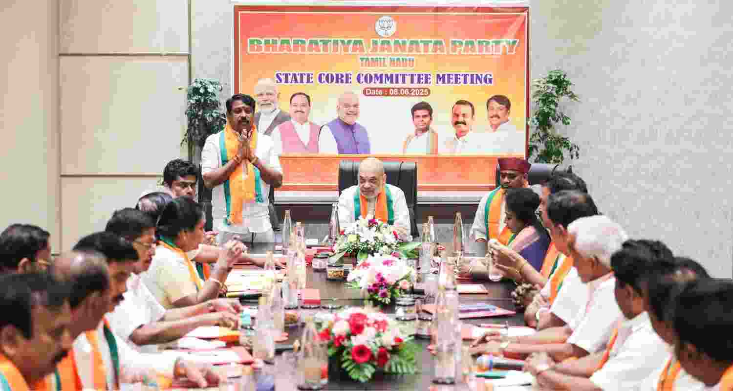 Amit Shah chairs core committee meeting of TN BJP 
