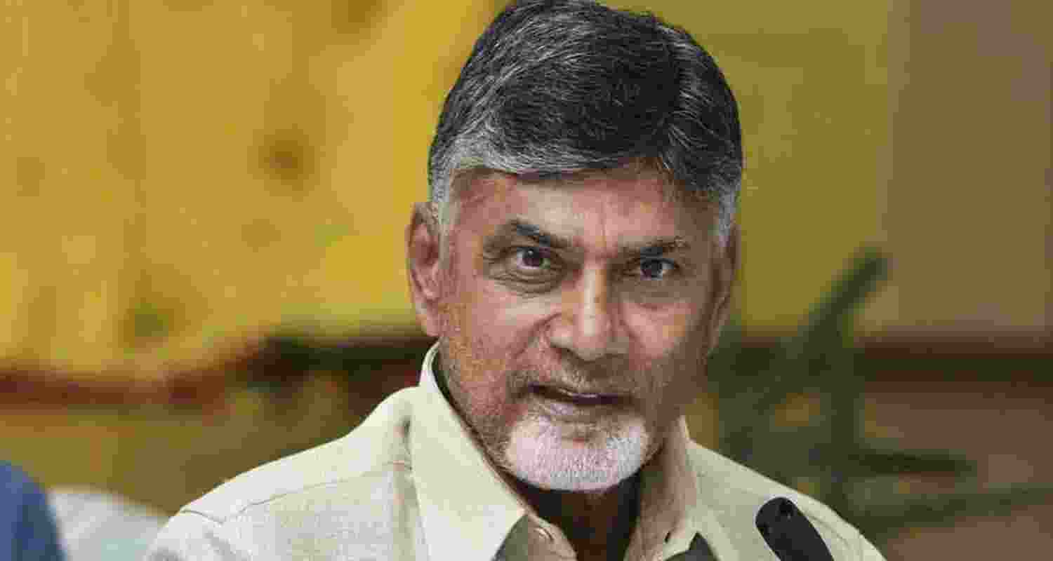 Andhra Pradesh CM N Chandrababu Naidu - file image.