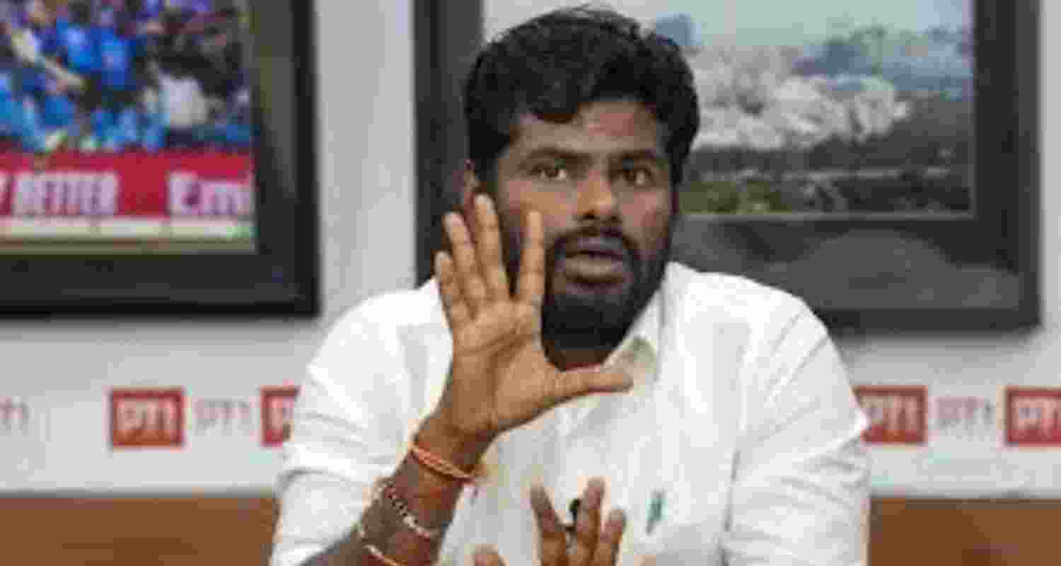 Former BJP Tamil Nadu president K Annamalai - file image.