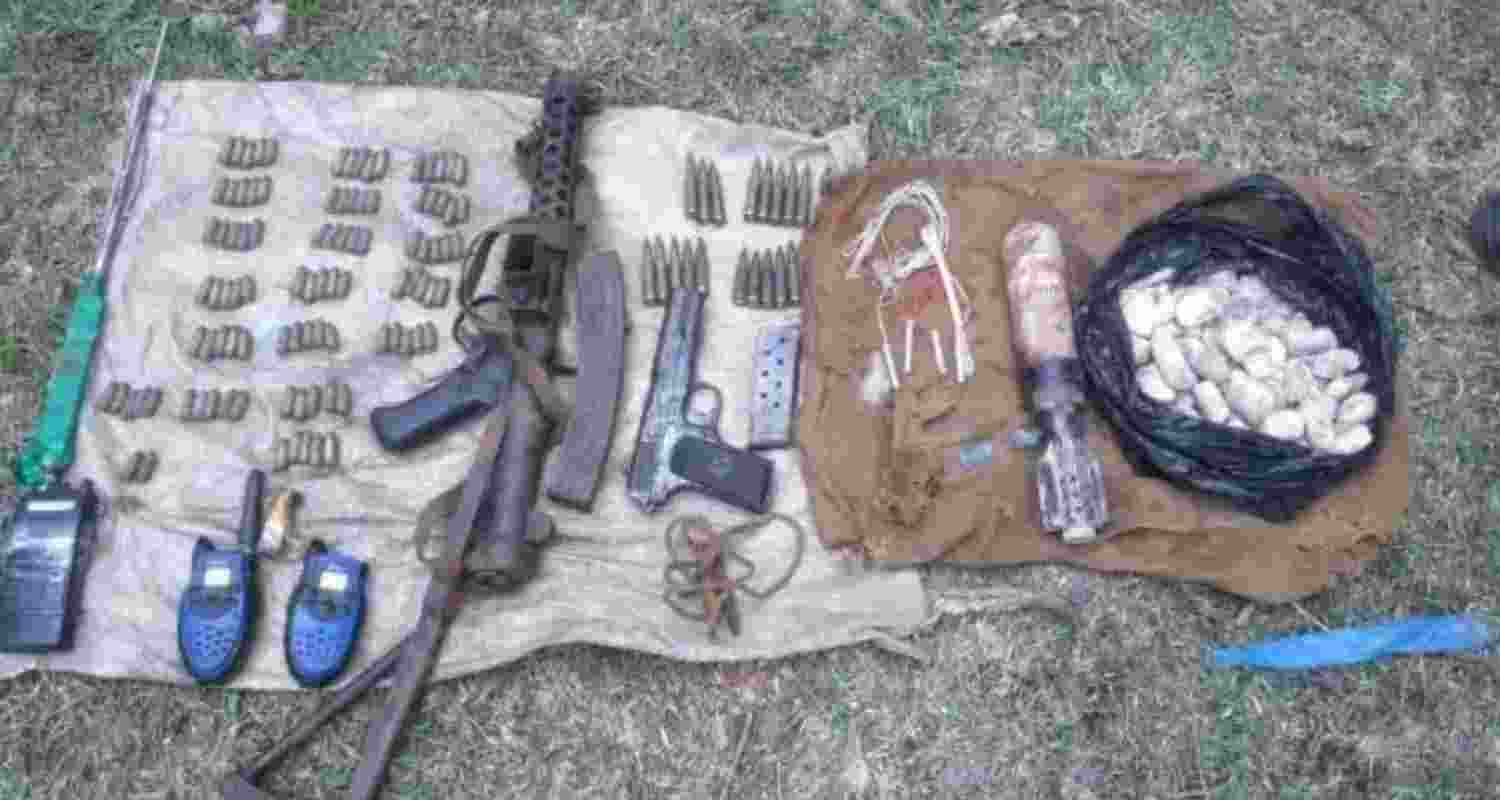 Officials said that the alleged hideout belonged to a terrorist commander who had been killed by the security forces in the past.
