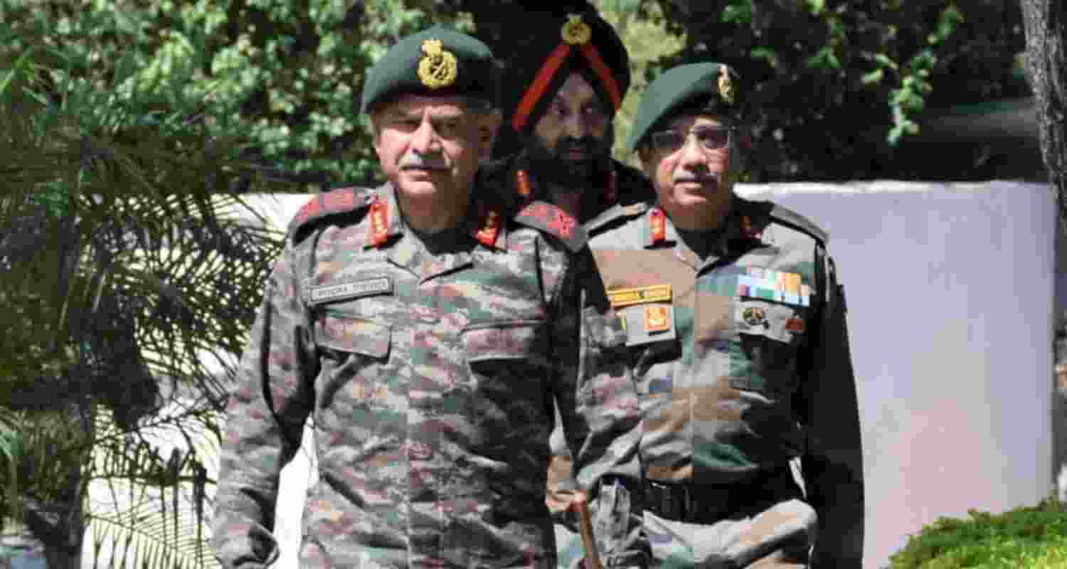 Army Chief Gen Upendra Dwivedi reviewed counterinsurgency operations and security preparedness during a visit to forward areas in Jammu.