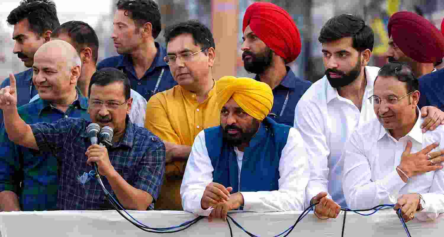 Arvind Kejriwal alleges 70 pc of drugs entering Punjab come from Gujarat, attacks BJP and claims AAP has curbed narcotics smuggling.