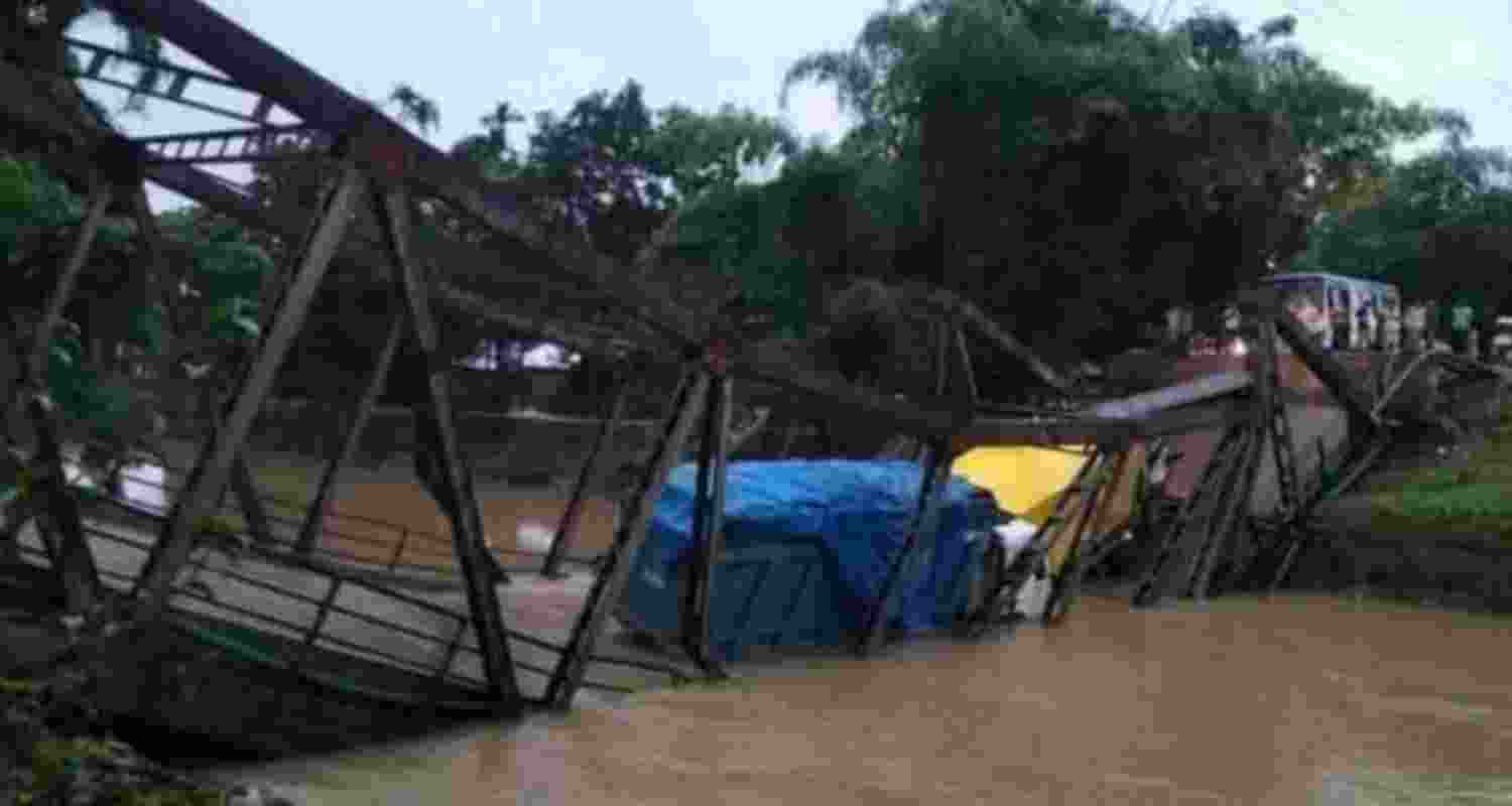 Assam bridge collapses a month after reopening, 2 injured