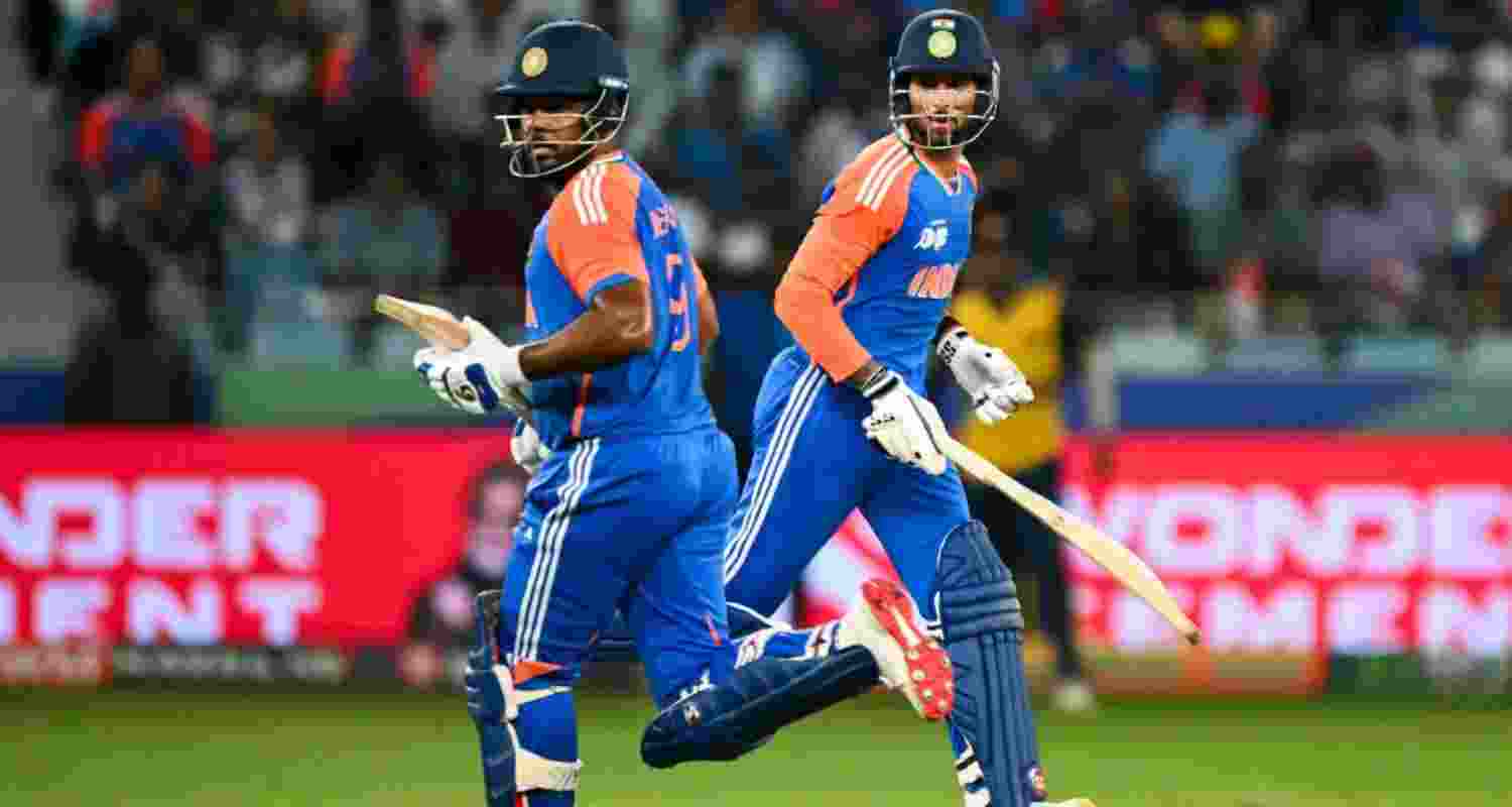 Sanju Samson and (right) Tilak Varma.