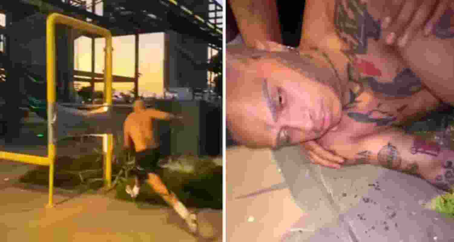 Influencer hospitalised after attempting tape stunt video