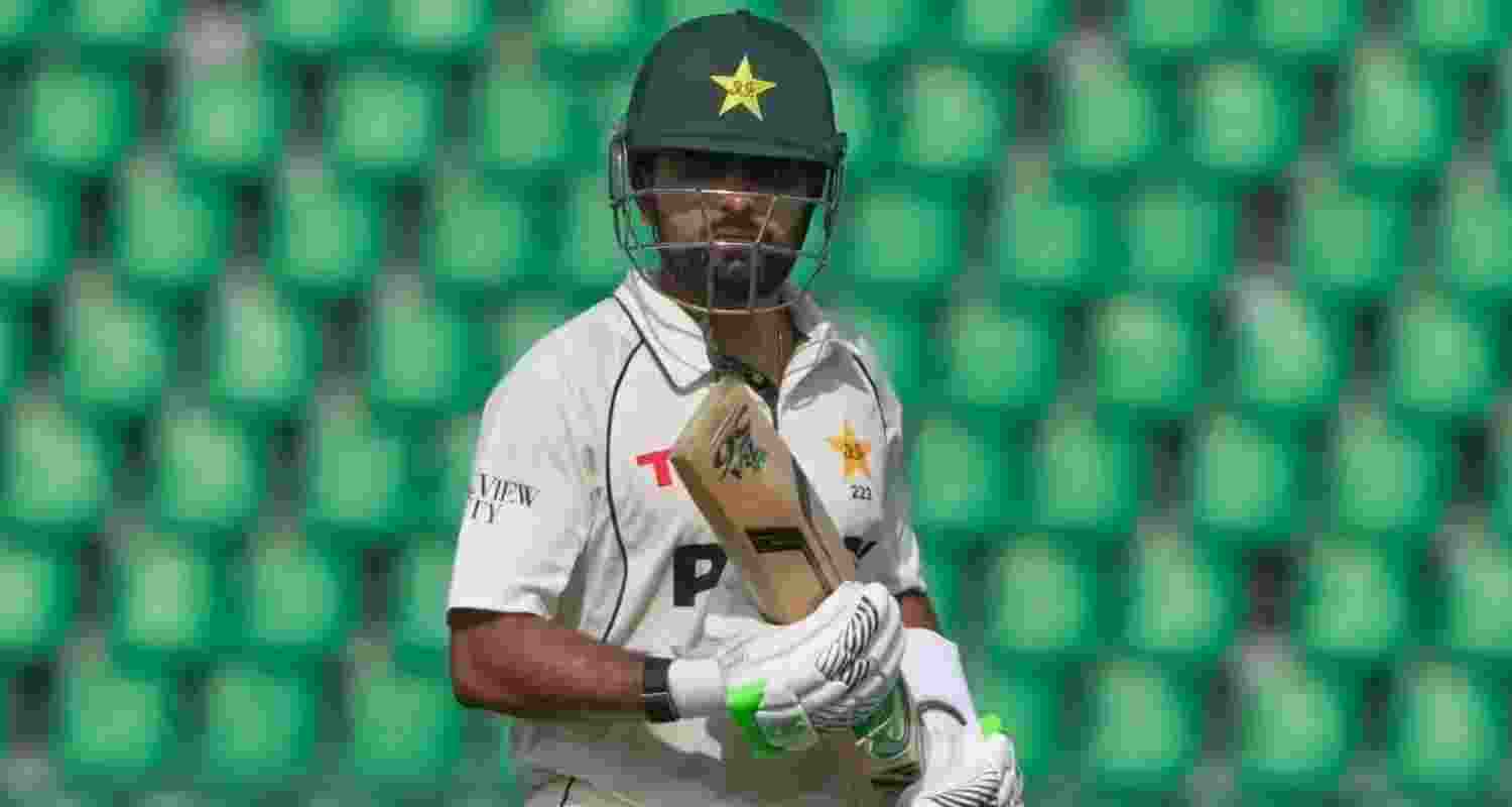 Pakistan Test captain Babar Azam was hit on the hand during a warm-up match in England and advised to rest, with his fitness ahead of the Test series monitored.