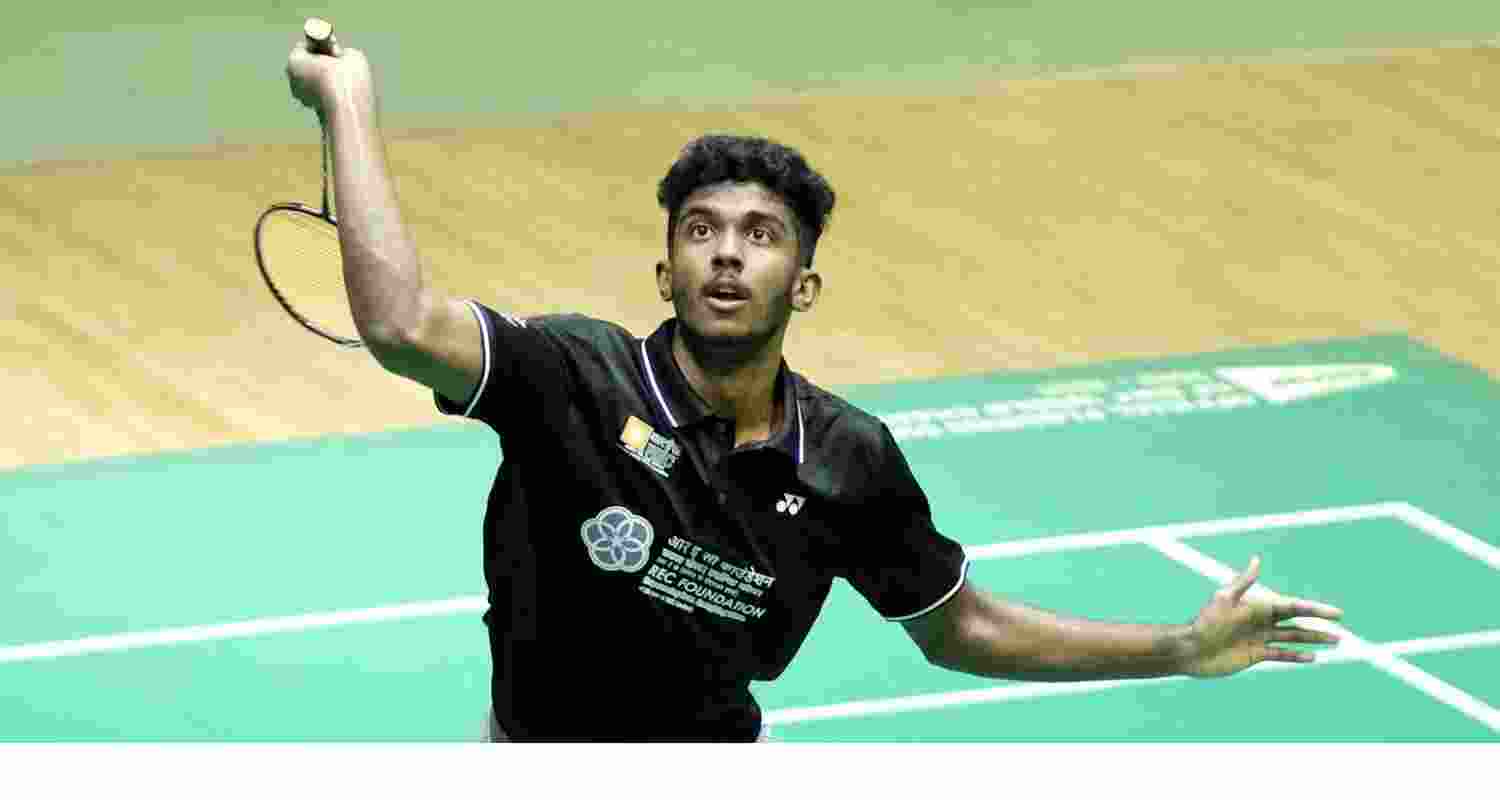 Ayush Shetty defeated fourth-seeded Kodai Naraoka 21-17, 21-16 to advance to the quarterfinals.