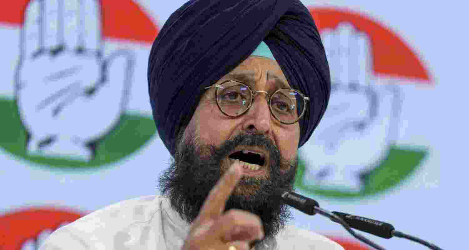 Punjab Congress leader Partap Singh Bajwa. 