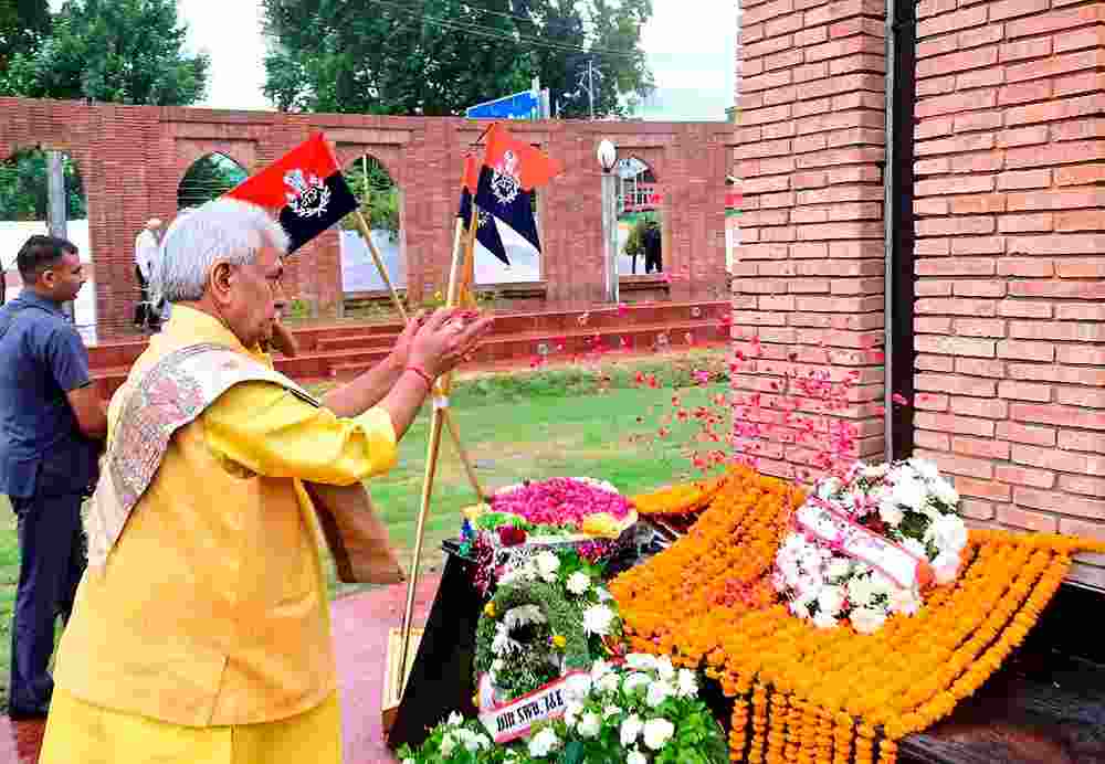 Speaking at the 78th Independence Day celebration at Bakshi Stadium in Srinagar, LG Sinha emphasised that the Union Territory administration and security forces are dedicated to stopping any attempts by neighbouring countries to rekindle terrorism in Jammu and Kashmir.
