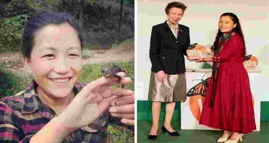Conservationist Barkha Subba from West Bengal's Darjeeling receives the ‘Green Oscar’ for salamander conservation in London.