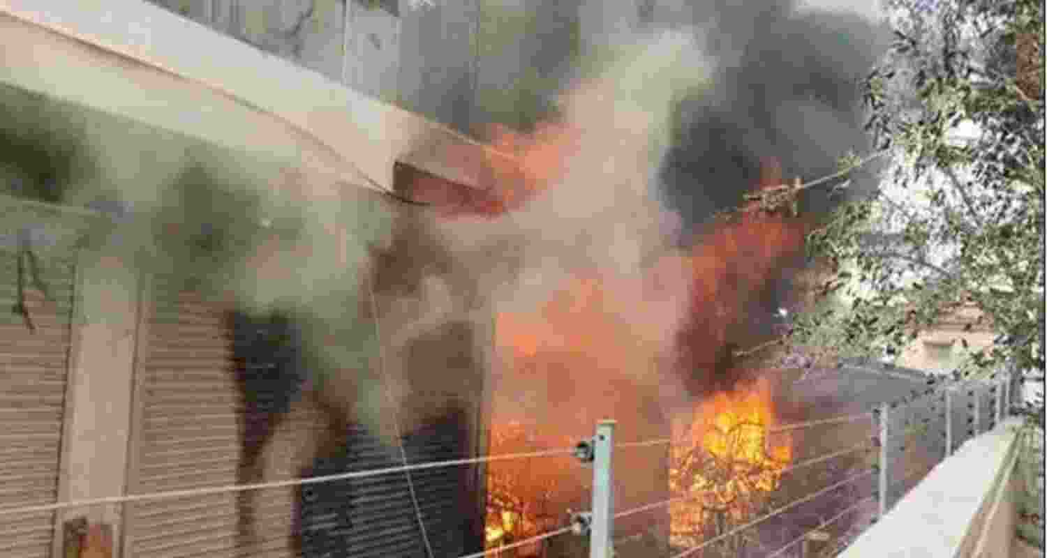Fire breaks out in Nampally, six feared trapped