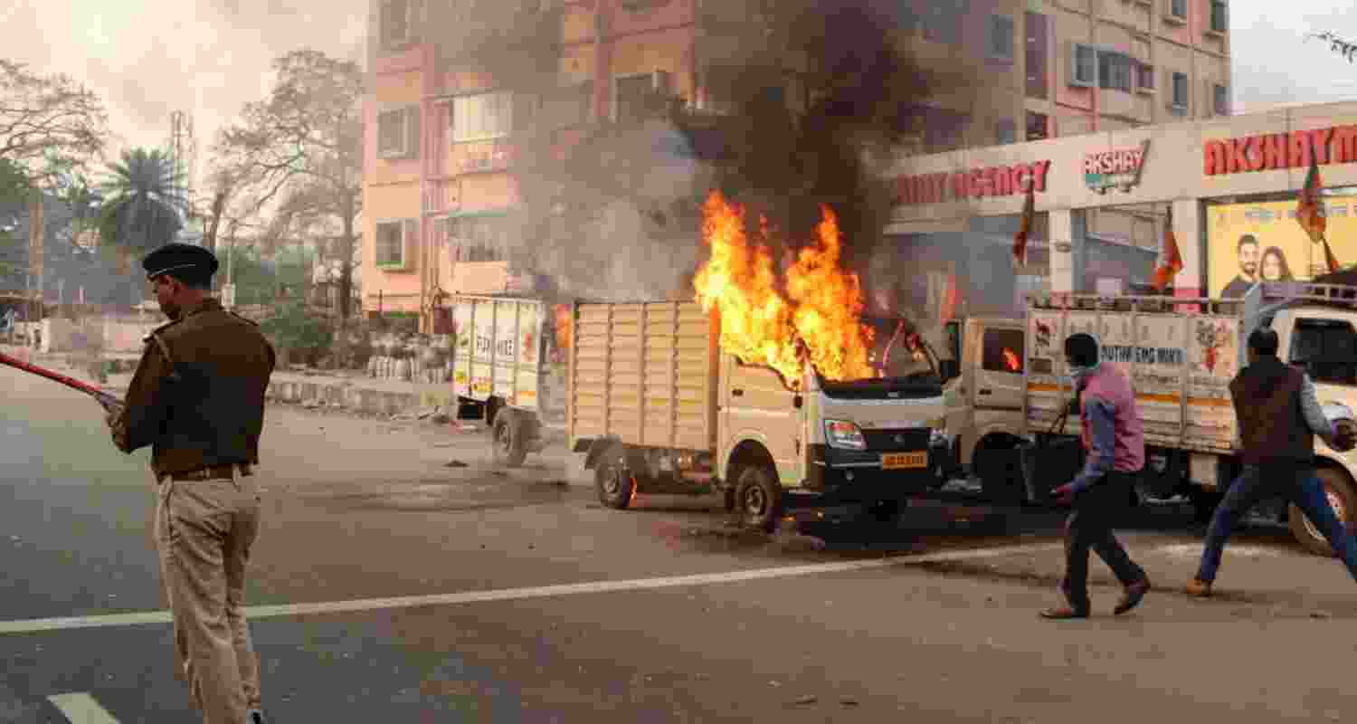 Two police personnel, including a police station OC, were shot during post-poll clashes in Bengal’s Basirhat amid rising political violence.