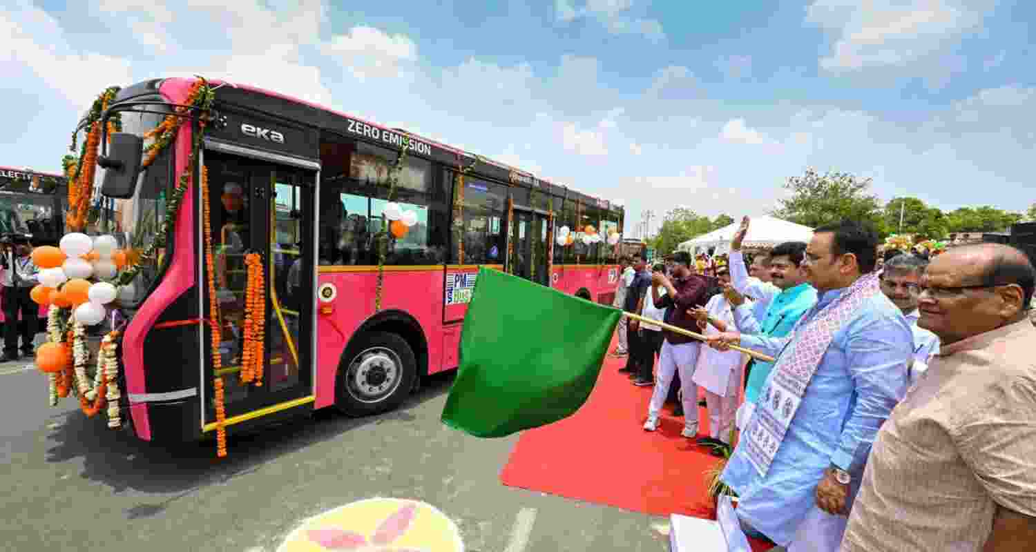Rajasthan CM flags off electric buses under PM e-Bus Sewa scheme