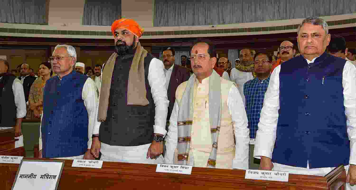 The floor test of the Bihar CM Nitish Kumar-led government is also scheduled to be held on Monday.