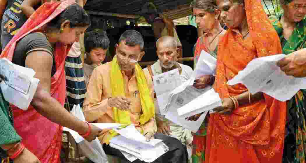 SIR process underway in Bihar.