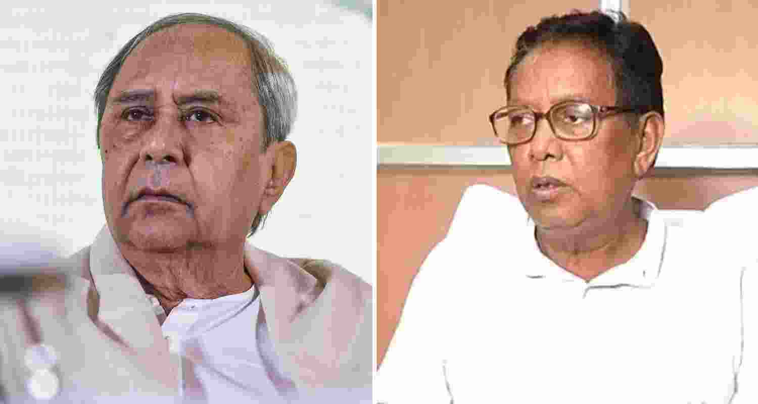 Former Odisha CM Naveen Patnaik (left) and ex-Minister Prafulla Kumar Mallik.