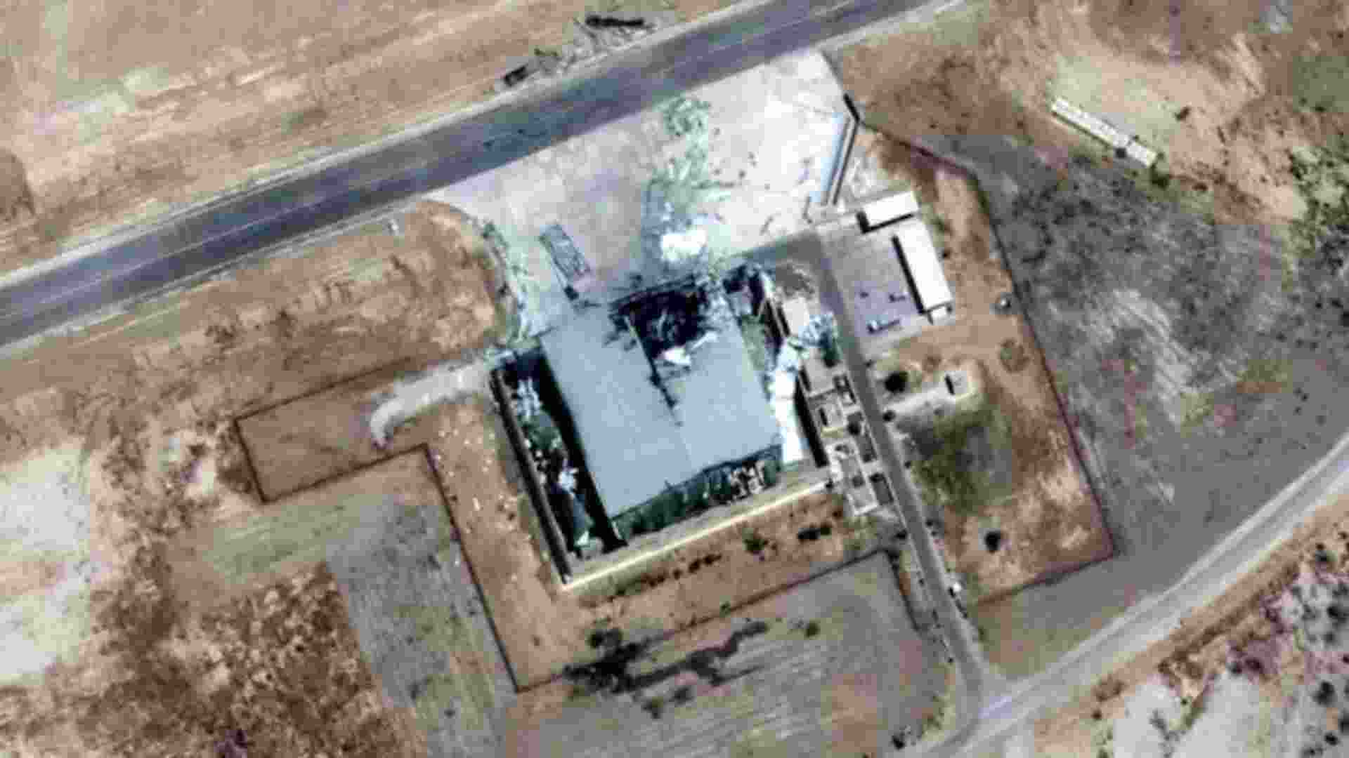Hangar at Pakistan’s Bholari Airbase damaged in Indian strike during Operation Sindoor.