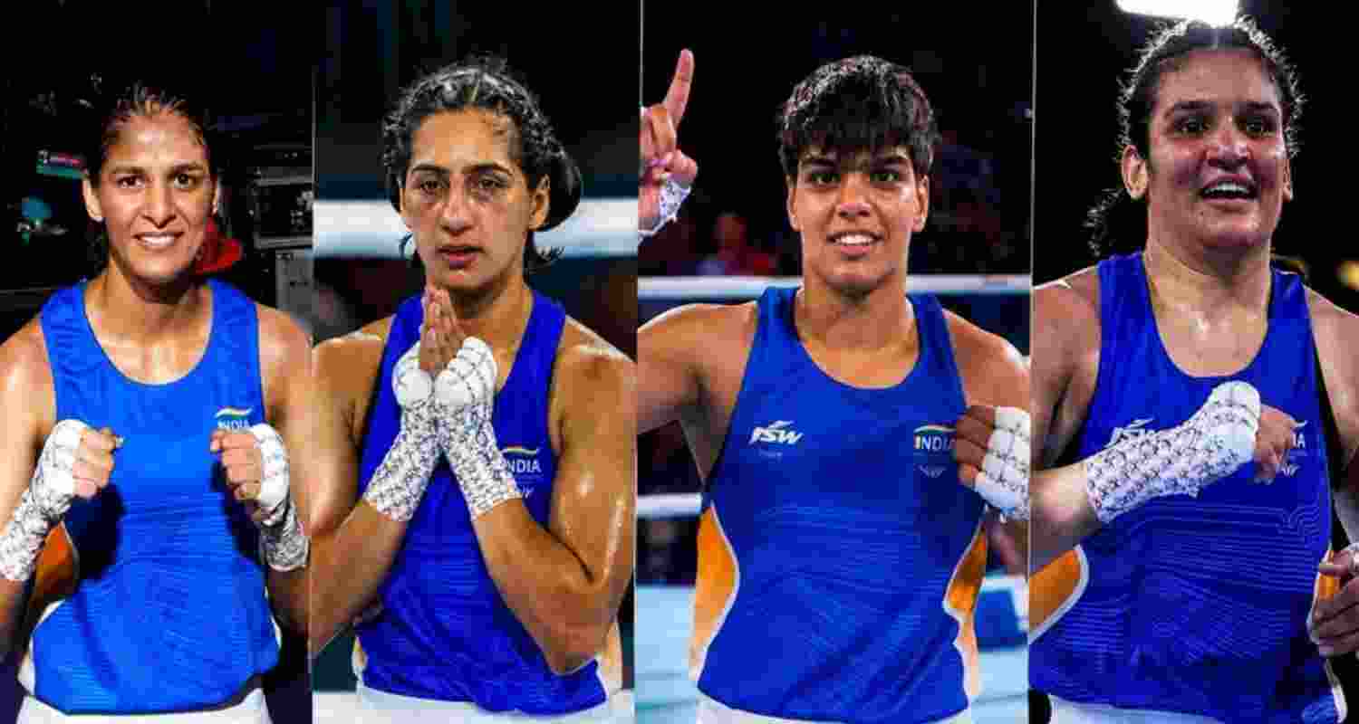  Indian pugilists claimed seven of the nation's eight gold medals on the day, making it the country's best-ever boxing campaign at the Commonwealth Games. 