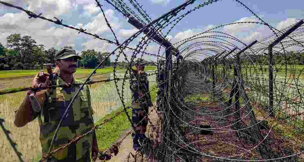 The Indian side of the international border passes through West Bengal (2,216 km), Assam (263 km), Meghalaya (443 km), Tripura (856 km) and Mizoram (318 km). 