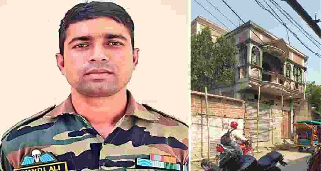 Jhantu Sheikh, martyred in a gunfight in J&K's Udhampur. He left behind an under-construction home in Patharghata village in West Bengal's Nadia, where grief hangs heavy over the unfinished walls.