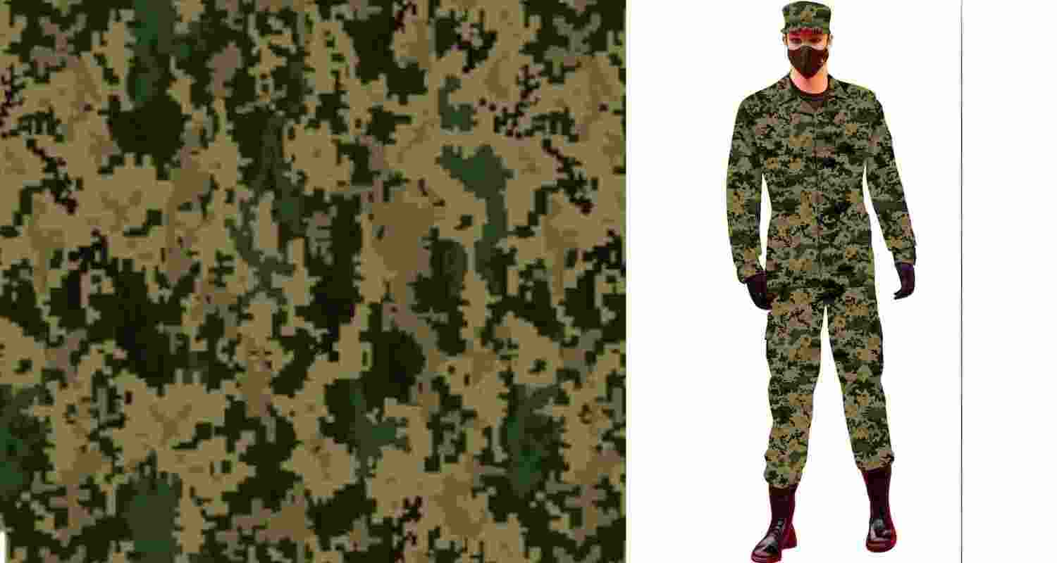 New uniform for BSF with pixelated camouflage pattern