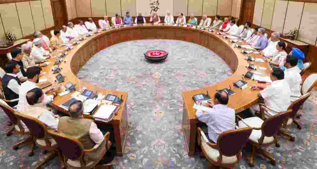 File photo of Prime Minister Narendra Modi-led Union Cabinet.