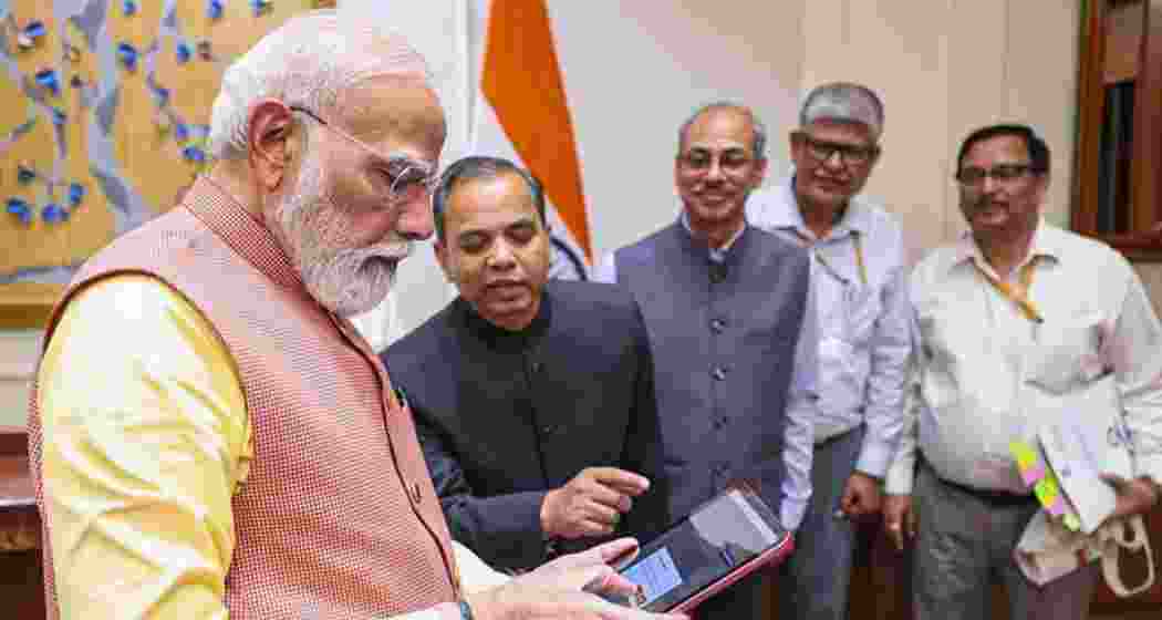 Prime Minister Narendra Modi completes his self-enumeration for Census 2027. Droupadi Murmu, Vice-President C.P. Radhakrishnan, PM Modi and Home Minister Amit Shah were among the first to fill in the details. 