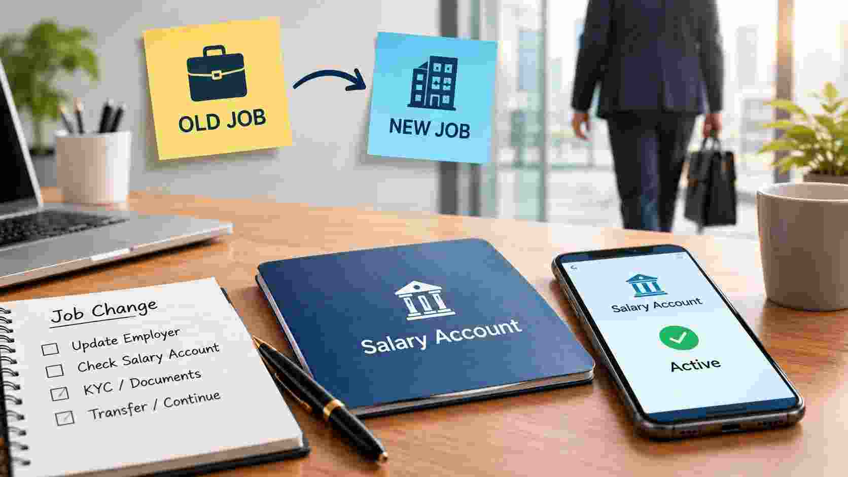 Salary Account After Job Change