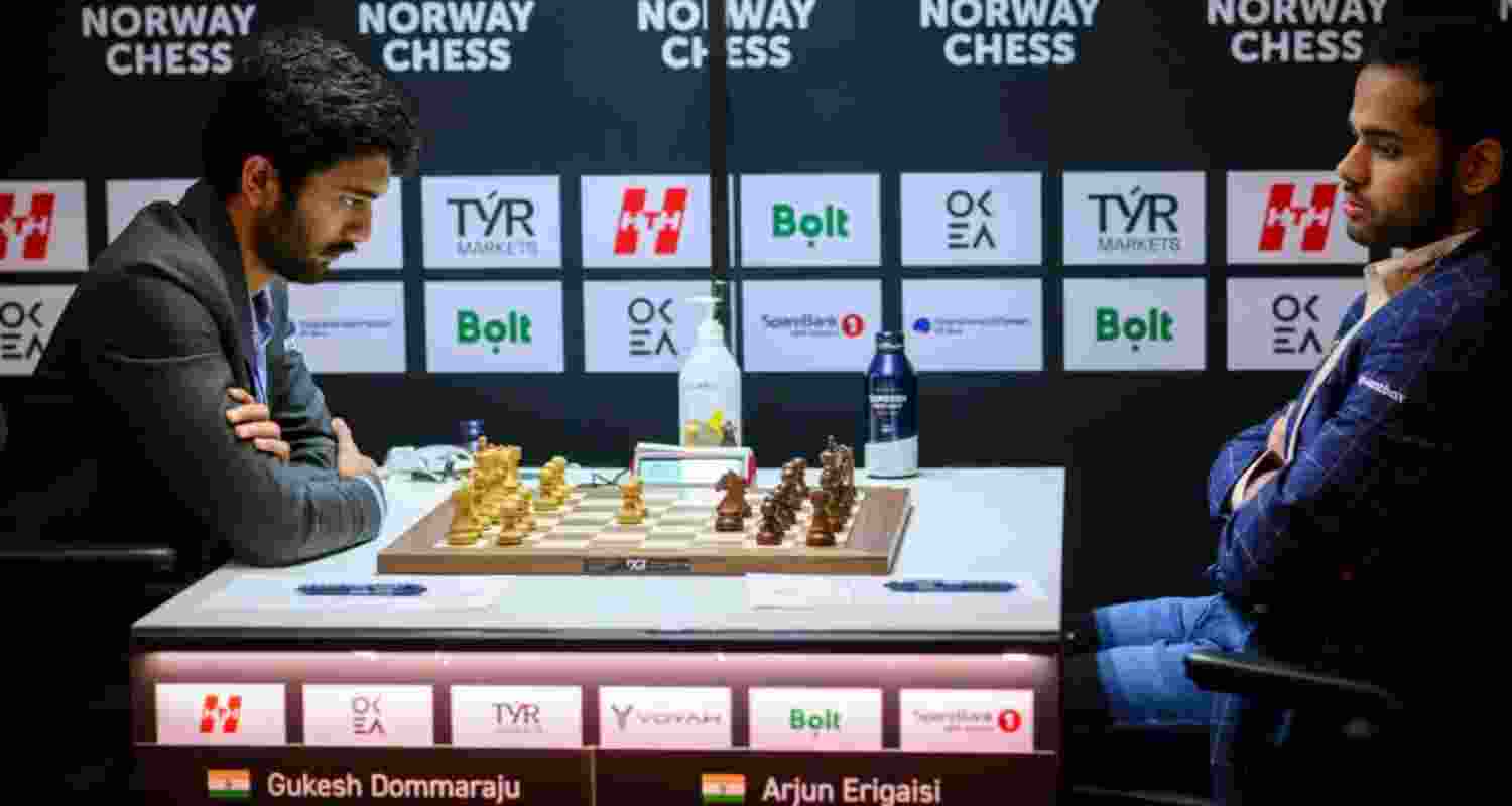 Gukesh was on the defensive, but finally managed to up his game, tying down Erigaisi in time trouble.