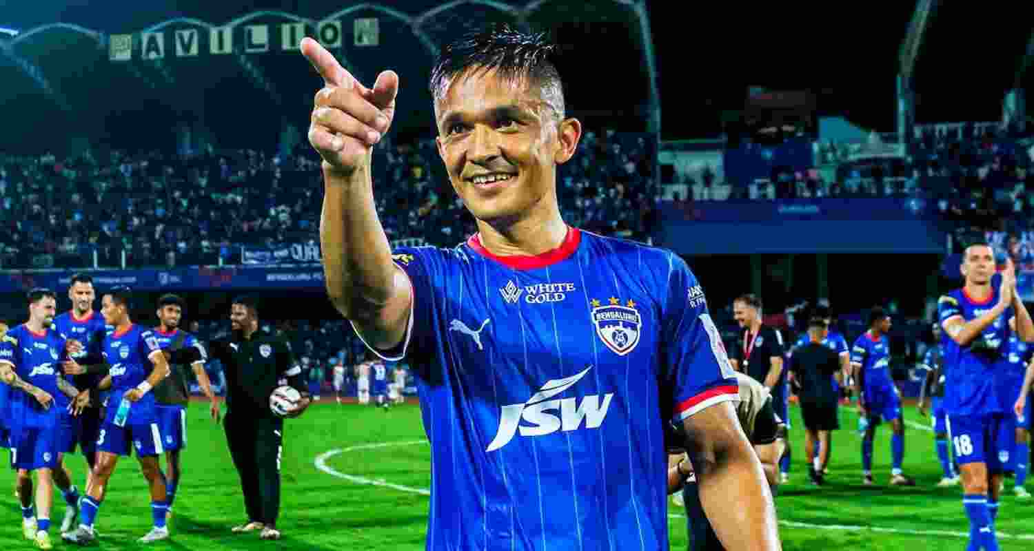 Indian football star Sunil Chhetri.