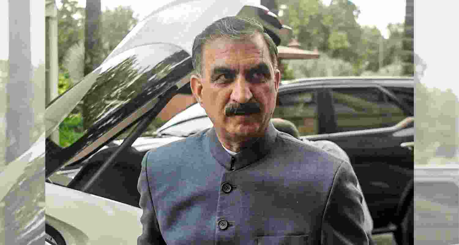 Chief Minister Sukhvinder Singh Sukhu .