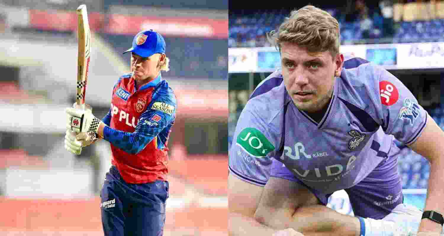 Cooper Connolly and (right) Cameron Green.