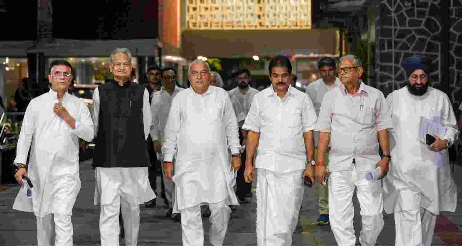 Congress leaders met with the Election Commission today.