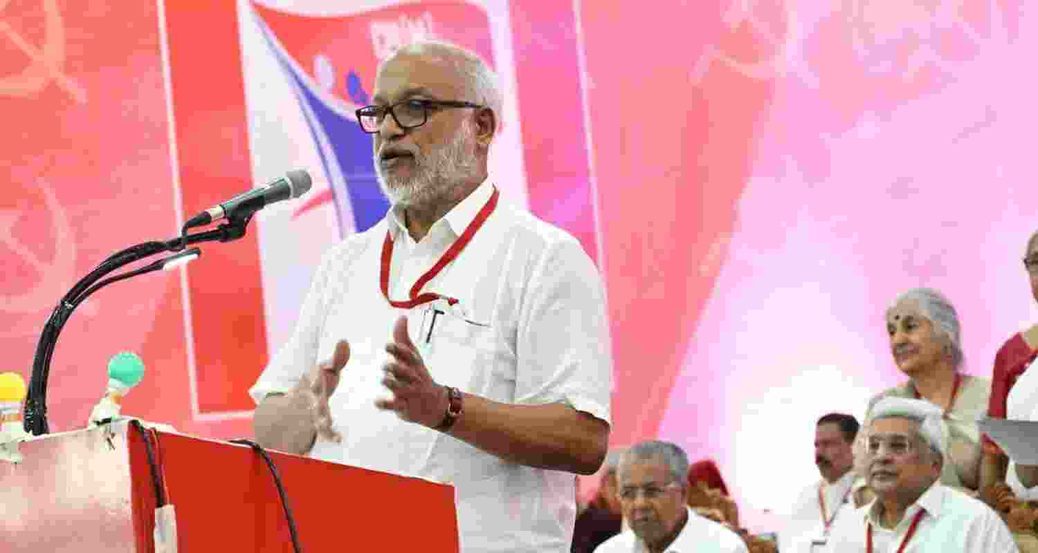 CPI-M’s newly elected general secretary M.A. Baby. Image: X CPI-M’s newly elected general secretary M.A. Baby. Image: X